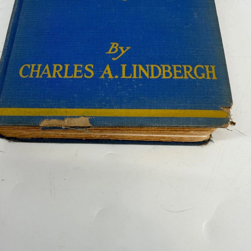 WE Charles Lindbergh 1927 Grosset & Dunlap Vintage Aviation Book Spirit St Louis